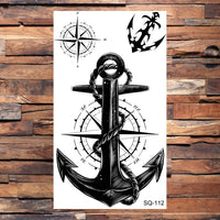 Black Scorpion Temporary Tattoos For Adults Men Realistic Dragon Wolf Tiger Thorns Fake Tattoo Sticker Hand Leg Tatoos Creative