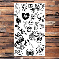 Black Scorpion Temporary Tattoos For Adults Men Realistic Dragon Wolf Tiger Thorns Fake Tattoo Sticker Hand Leg Tatoos Creative