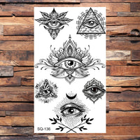 Black Scorpion Temporary Tattoos For Adults Men Realistic Dragon Wolf Tiger Thorns Fake Tattoo Sticker Hand Leg Tatoos Creative