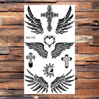Black Scorpion Temporary Tattoos For Adults Men Realistic Dragon Wolf Tiger Thorns Fake Tattoo Sticker Hand Leg Tatoos Creative