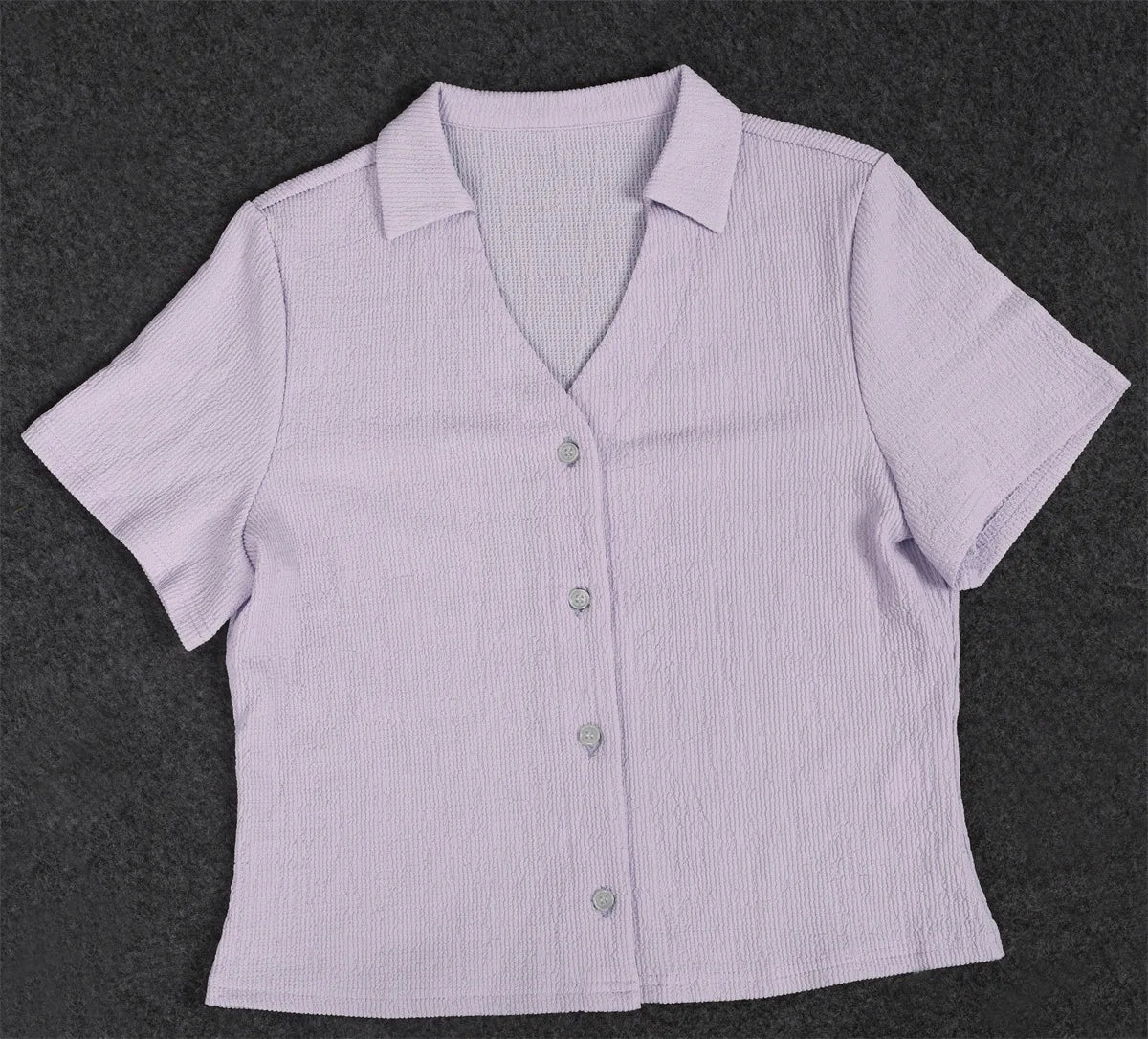 Women Two Piece Wide Leg Shirt Spring Outfits. Ladies Casual Lounge Wear