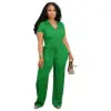 Women Two Piece Wide Leg Shirt Spring Outfits. Ladies Casual Lounge Wear