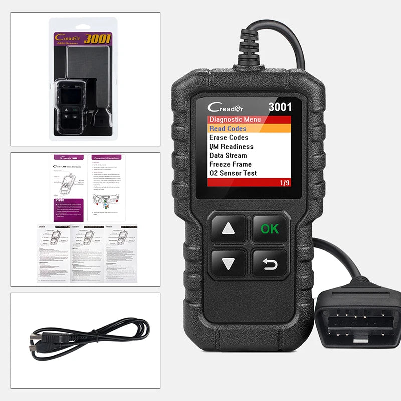 Reliable Car Full OBD2 Diagnostic Tools. Automotive Professional Code Reader, Scanner Check, Engine Free Update pk ELM327