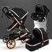 Baby Stroller 3-in-1 Two-Sided - High Landscape Folding All-Season Pram
