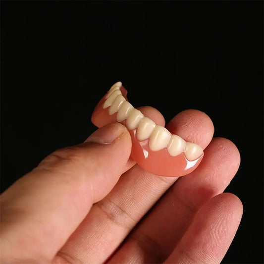 False Teeth Silicone Upper Lower Veneers Teeth Braces Dentures Paste Dentures Temporary Fake Tooth Fake Teeth Whitening Tool WAREHOUSE SHOP