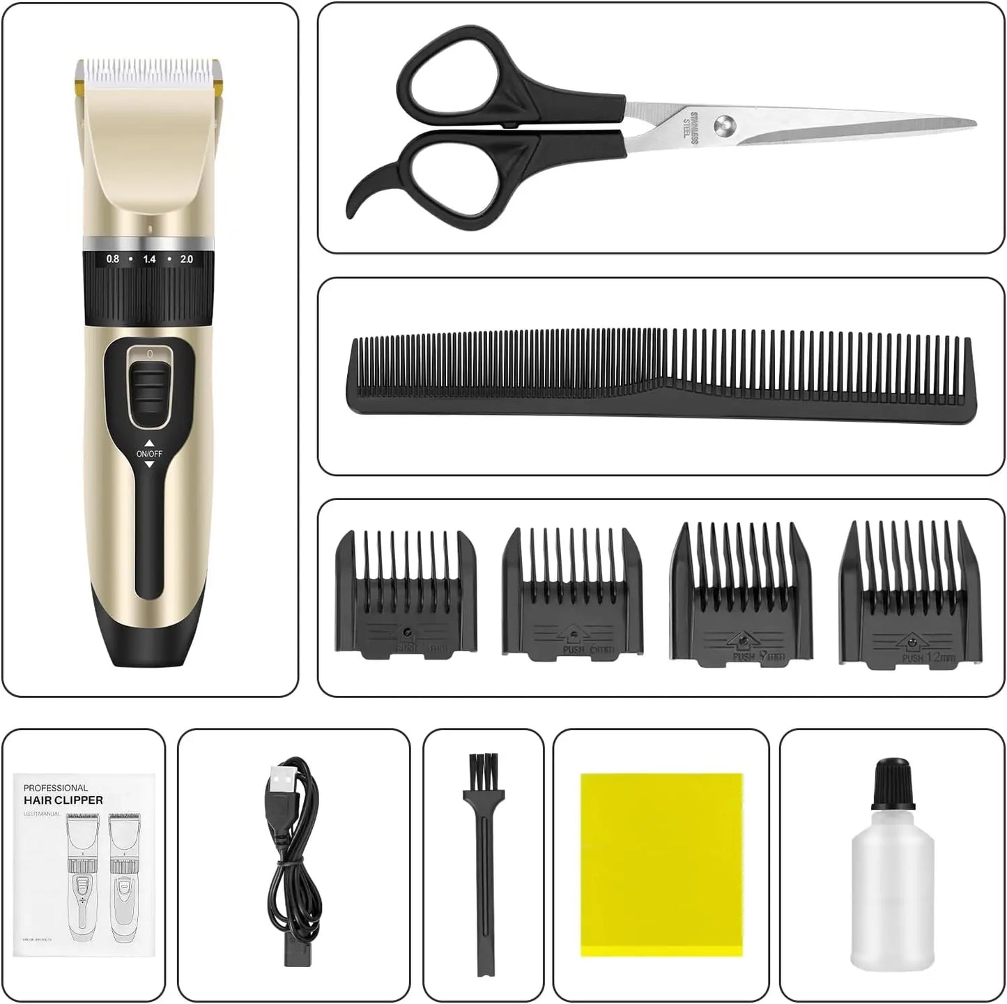 Professional DayPlus Electric Hair Trimmer. Rechargeable quality trimmer.