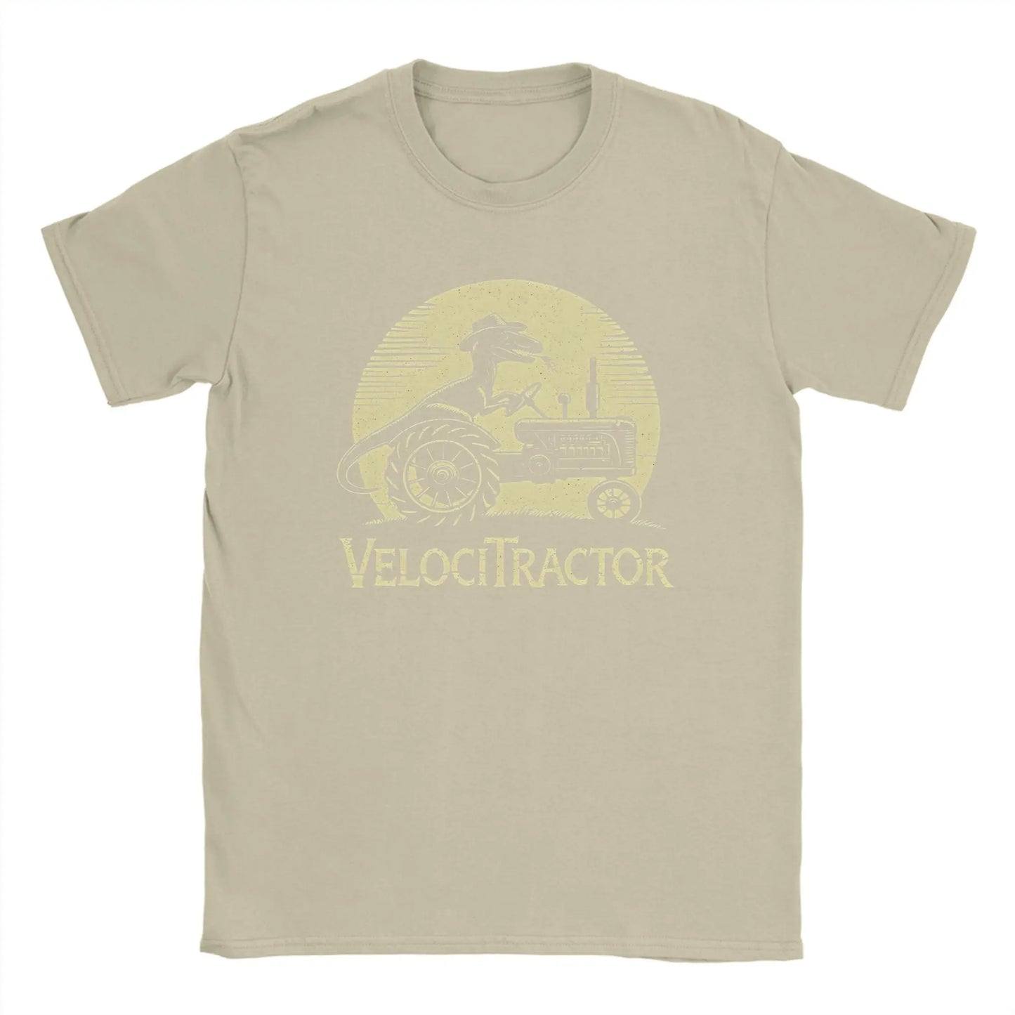 Men's Pure Cotton T-shirt VelociTractor designed Top. Crew Neck, Tee Shirt idea of Gift, casual.