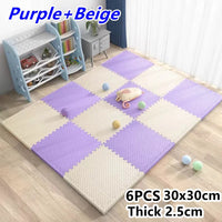 Baby Gym Play Mat 6PCS - Tatame Foam Puzzle Floor Mat for Playroom