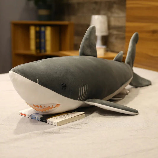 Giant Megalodon Shark kpop Plush Toys For Girls Huge Kawaii Soft Stuffed Doll Pillow Cushion Greative Birthday Gifts for Kids WAREHOUSE SHOP