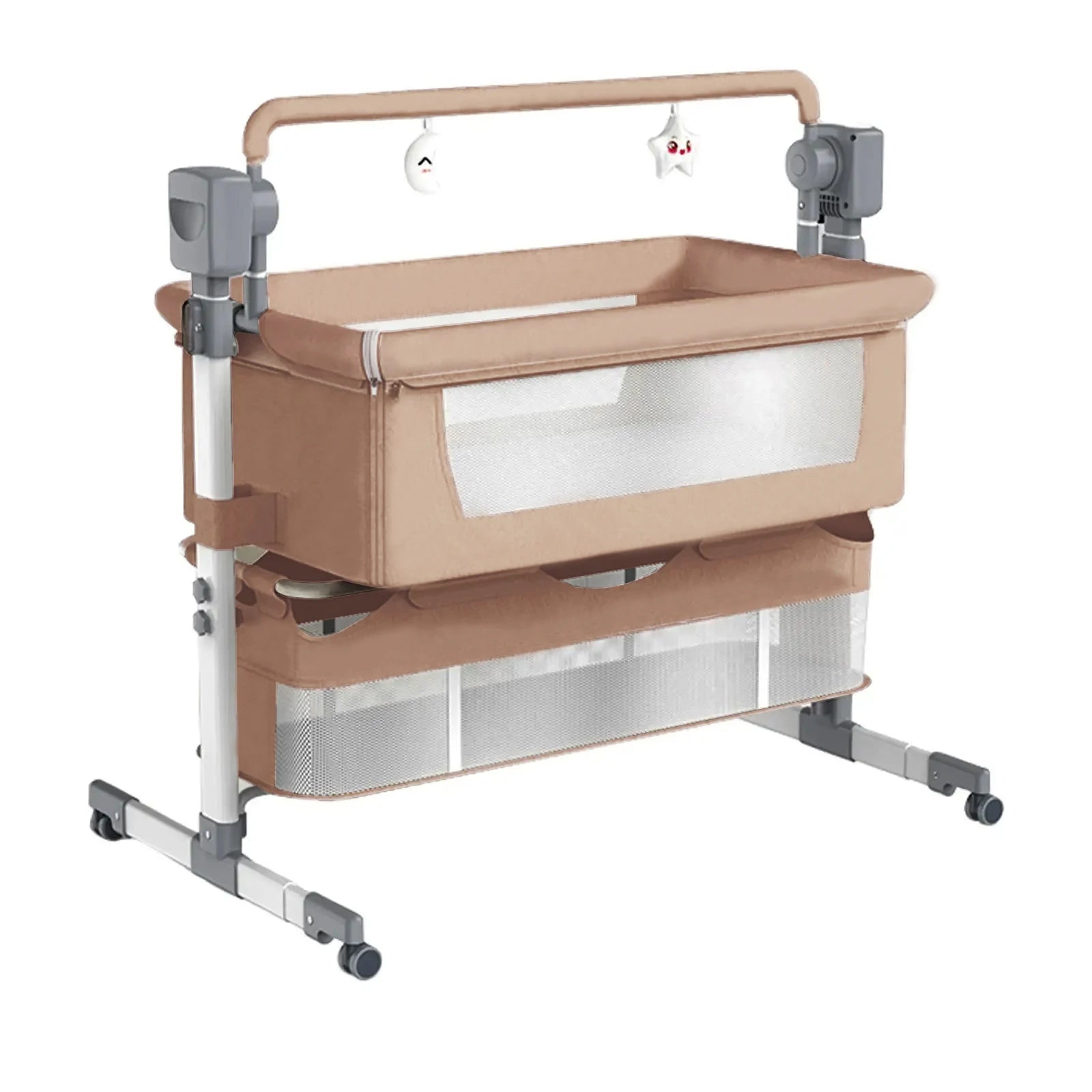 Smart Auto-Rocking Baby Bassinet — Bluetooth Music Foldable Crib