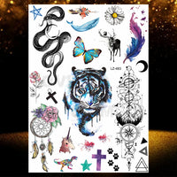 Chicano Bandit Mexico Temporary Tattoos For Men Women Fake Car Nun Tattoo religion Stickers Realistic Back Waterproof Tatoos