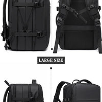 Stylish BANGE Travel Backpack – Business Laptop Backpack 17.3” Expandable, Waterproof, USB Charging, Large Capacity WAREHOUSE SHOP