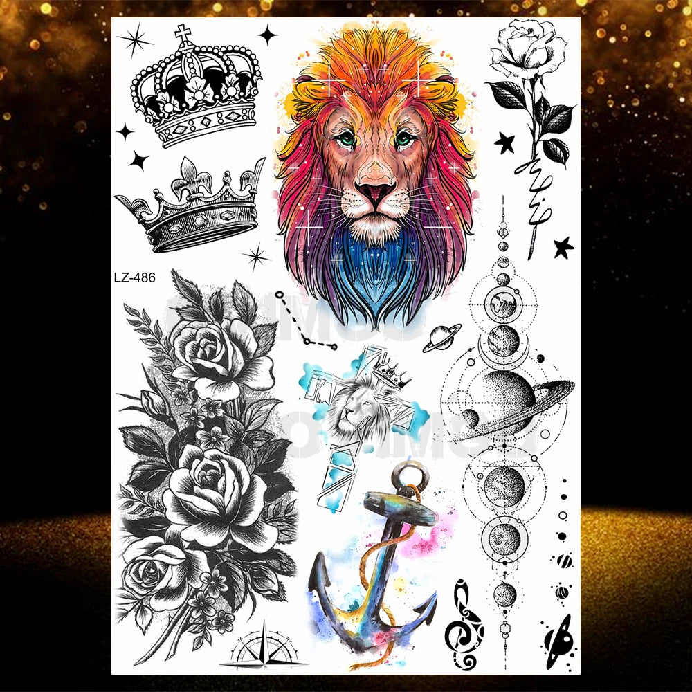 Chicano Bandit Mexico Temporary Tattoos For Men Women Fake Car Nun Tattoo religion Stickers Realistic Back Waterproof Tatoos
