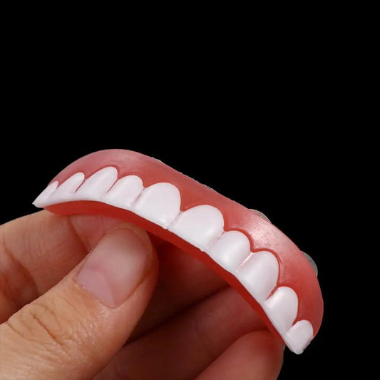 False Teeth Silicone Upper Lower Veneers Teeth Braces Dentures Paste Dentures Temporary Fake Tooth Fake Teeth Whitening Tool WAREHOUSE SHOP