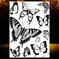 Chicano Bandit Mexico Temporary Tattoos For Men Women Fake Car Nun Tattoo religion Stickers Realistic Back Waterproof Tatoos