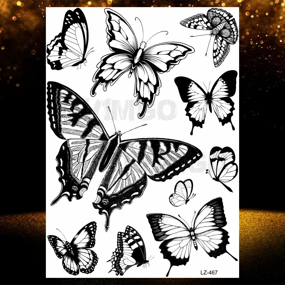 Chicano Bandit Mexico Temporary Tattoos For Men Women Fake Car Nun Tattoo religion Stickers Realistic Back Waterproof Tatoos