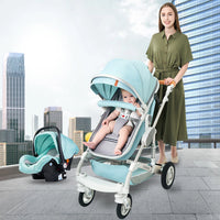 Baby Stroller 3-in-1 Two-Sided - High Landscape Folding All-Season Pram