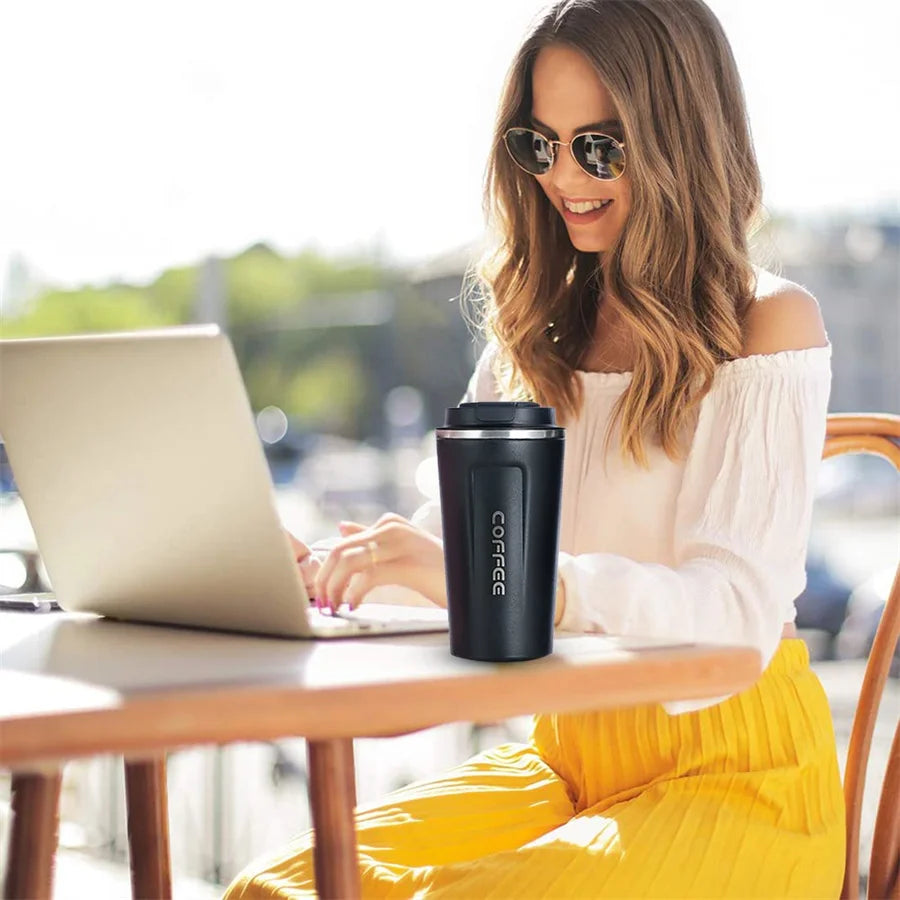 Smart Stainless Steel Coffee Tumbler Thermos Cup, Intelligent Temperature Display, Portable Travel Mug 380ml 510ml
