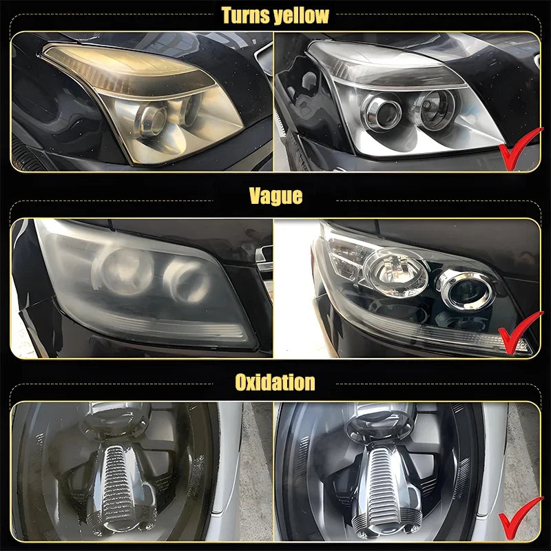 Car Headlight Restoration Polishing Kits Headlamp Repair Kits Car Light Polisher Cleaning Paste Car Paint Care Refurbish Agent