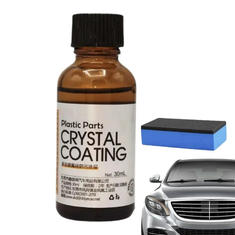 Car Leather Restorer 30ml Back To Black Plastic Parts coating agent Interior Refurbish Leather Renovator Trim Shine Protectant