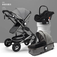 Baby Stroller 3-in-1 Two-Sided - High Landscape Folding All-Season Pram