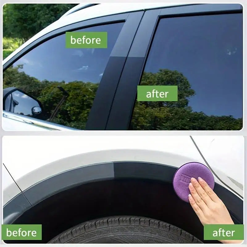 Car Plastic Repair & Panel Renewal Wax Coating. For Car Leather & Plastic. Back To Black Shine Gloss Long-Lasting Polish