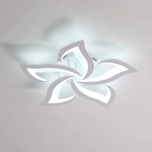 LED Ceiling Light,Modern Ceiling Lamp 60W 4500LM，Modern Petal Ceiling Light Fixture for Living Room Kitchen Bathroom Bedroom