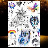 Chicano Bandit Mexico Temporary Tattoos For Men Women Fake Car Nun Tattoo religion Stickers Realistic Back Waterproof Tatoos