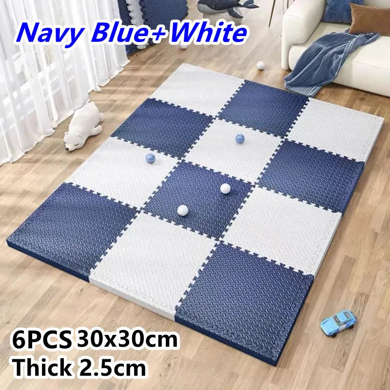Baby Gym Play Mat 6PCS - Tatame Foam Puzzle Floor Mat for Playroom
