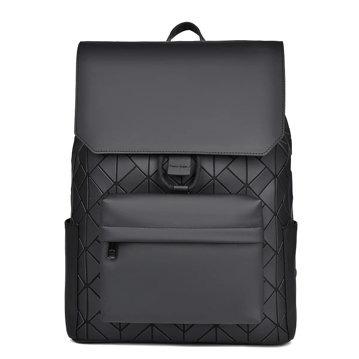 Trendy Brand Backpack Men's Bag Rhombus Laser Reflective Student School Bag Large Capacity Commuter Computer Bag