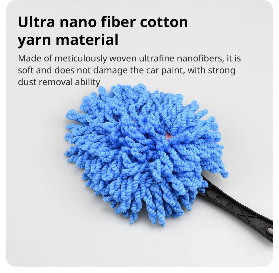 Multifunctional Car Collector Cleaning Dusts Mop Bristles Strong Water Absorption Vehicle Cleaning Wax Mop Brush Car Wash