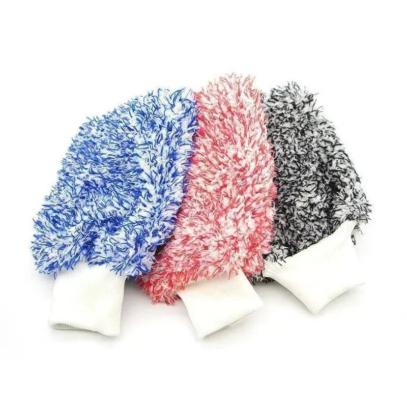 Car Cleaning Glove Ultra Soft Mitt Microfiber Wash High Density Scratch Free Gloves Easy To Dry Car Wash