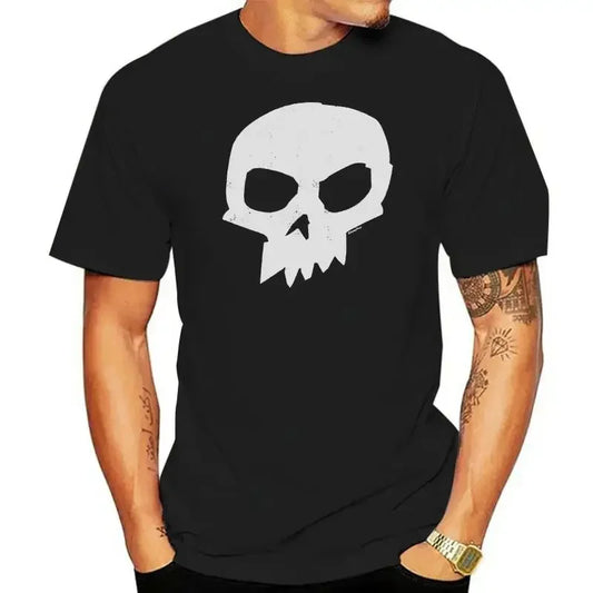 LE Cotton Toy Story Sid Distressed Skull Black Men's T-Shirt NewTops wholesale Tee custom Environtal printed Tshirt