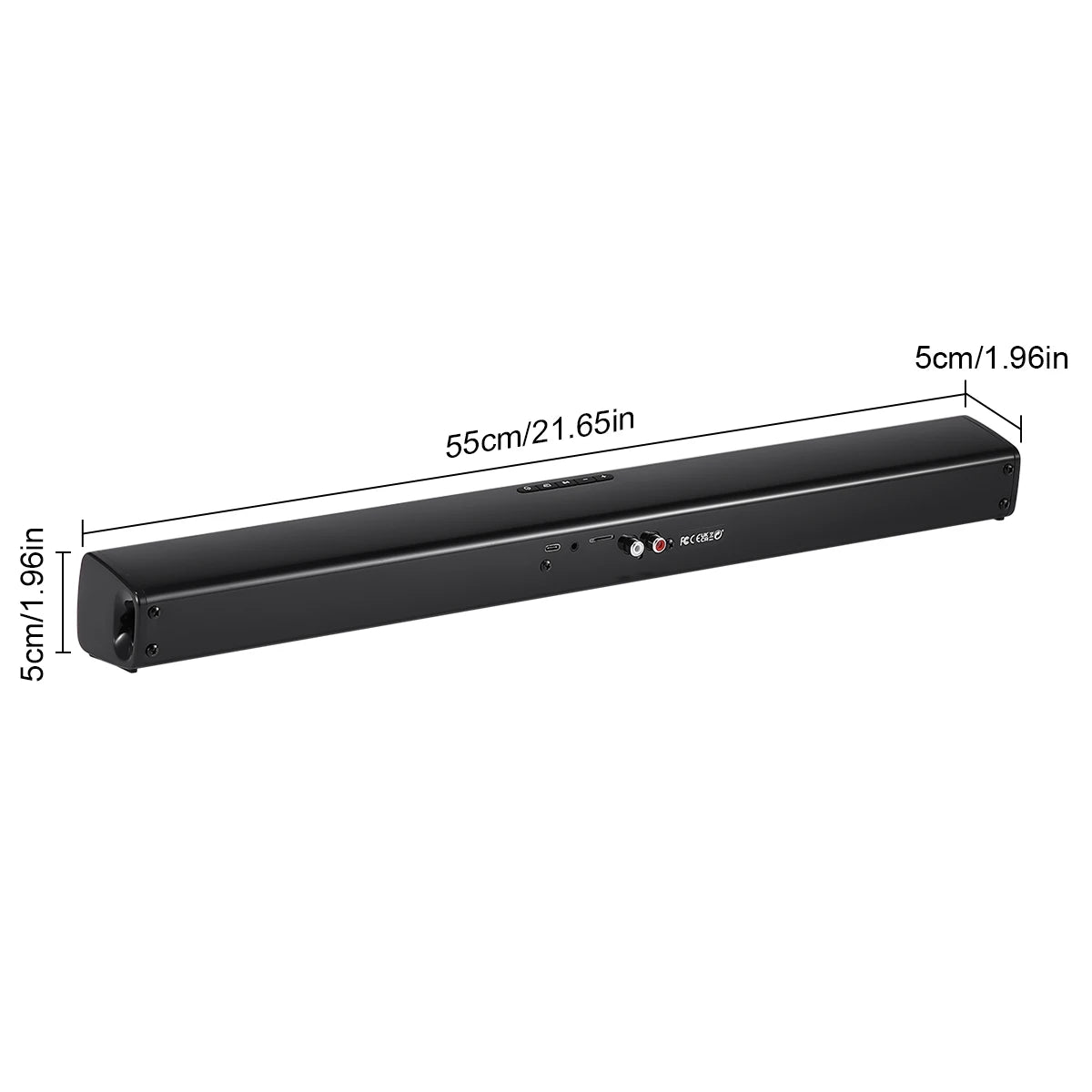 Bluetooth Home Theater Soundbar With Remote Control, RCA, AUX, FM