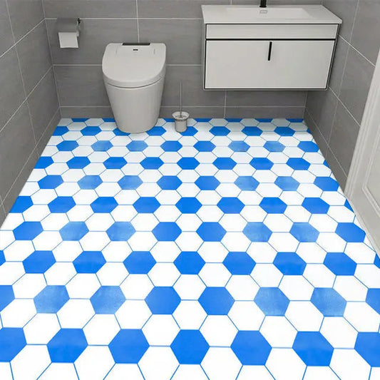 Thicken Floor Stickers Self-adhesive Waterproof Bathroom Floor Stickers Non-slip Home Wallpaper Wear-resistant Kitchen PVC WAREHOUSE SHOP