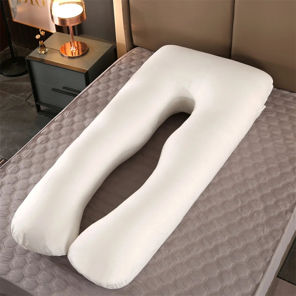 U-Shape Pregnancy Pillow — Full Body Maternity Support Cushion