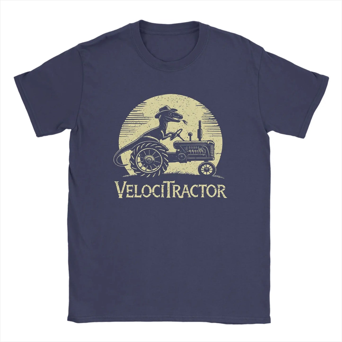 Men's Pure Cotton T-shirt VelociTractor designed Top. Crew Neck, Tee Shirt idea of Gift, casual.