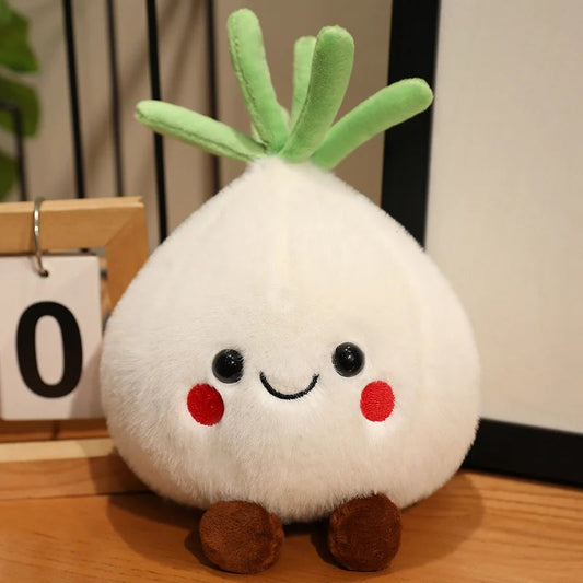 Squishy Vegetables Plush Toys Stuffed Garlic, Onion and Ginger Plush Pillows Soft Food Plush Toys for Kids Girls Birthday Gifts WAREHOUSE SHOP