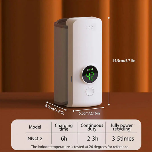 Portable Baby Bottle Warmer - Rechargeable USB Travel Warmer with Temperature Control