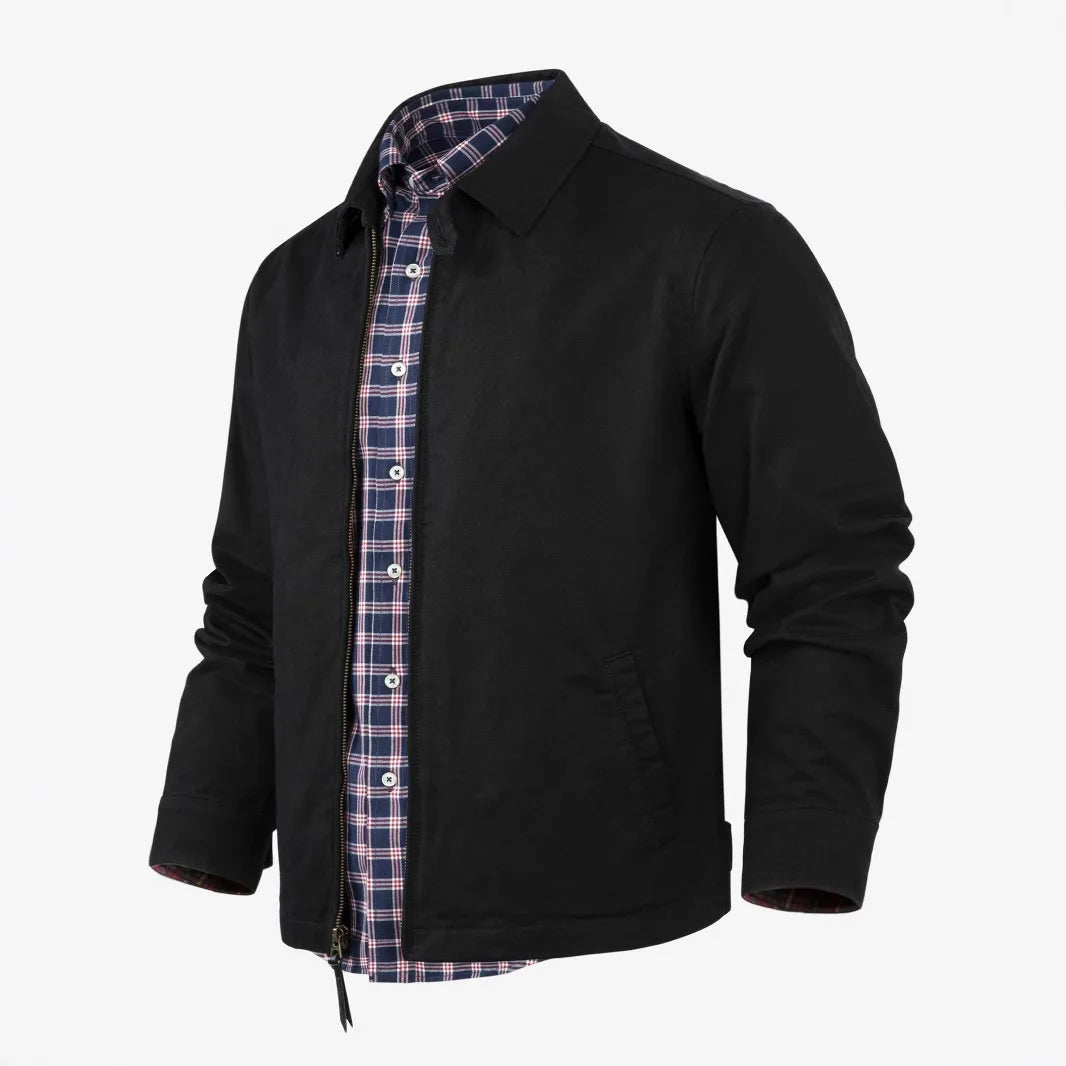 European and American Popular Fashionable Comfortable Multi Pocket Jacket for Men's Casual Pure Cotton Lapel Windproof Jacket