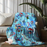 Disney Stitch Christmas Coral Fleece Blanket