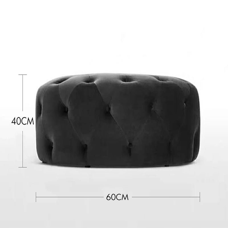 Luxury Sofa living room furniture Home Relaxing velvet Giant Low Stool Modern bedroom floor Pouf INS designer Lazy soft ottoman