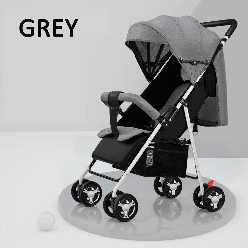 Multifunction Baby Stroller Portable Folding Travel Buggy Safety Certified Lightweight for Babies
