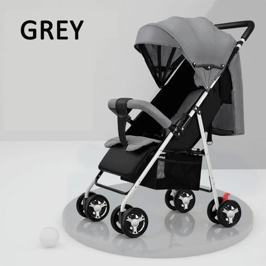 Multifunction Baby Stroller Portable Folding Travel Buggy Safety Certified Lightweight for Babies