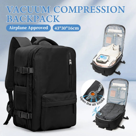 Vacuum Compression Travel Backpack – Large Capacity Foldable Hiking & Laptop Bag WAREHOUSE SHOP