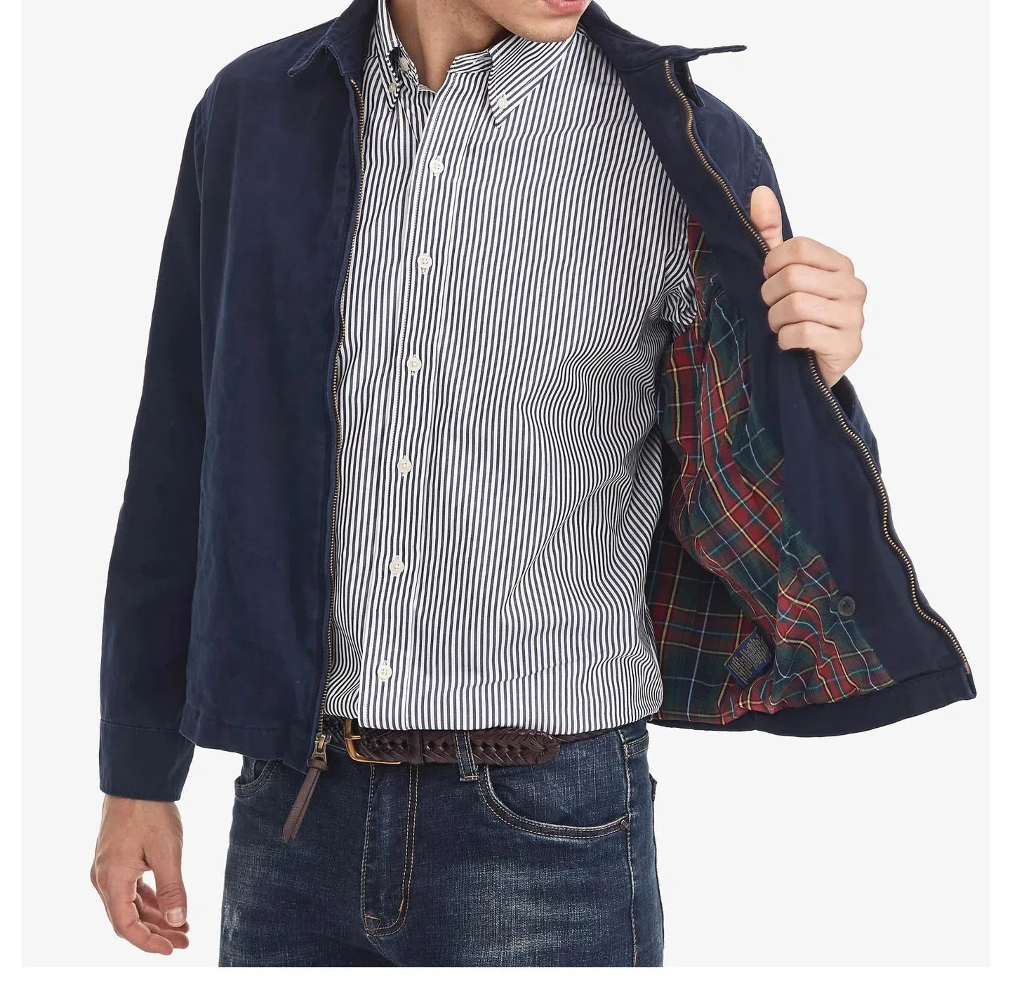European and American Popular Fashionable Comfortable Multi Pocket Jacket for Men's Casual Pure Cotton Lapel Windproof Jacket