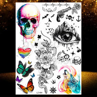 Chicano Bandit Mexico Temporary Tattoos For Men Women Fake Car Nun Tattoo religion Stickers Realistic Back Waterproof Tatoos