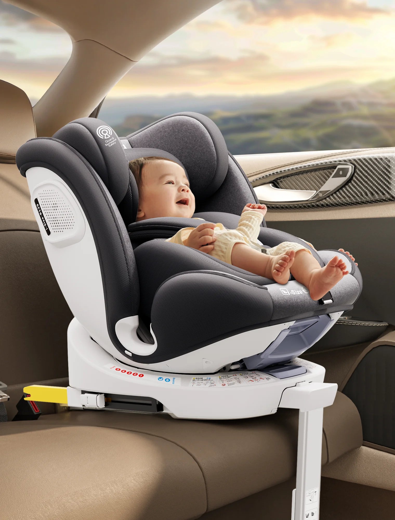 AP03 Baby Car Seat 360° ISOFIX - Group 0+1/2/3 0-12 Years