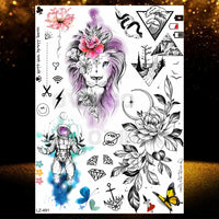 Chicano Bandit Mexico Temporary Tattoos For Men Women Fake Car Nun Tattoo religion Stickers Realistic Back Waterproof Tatoos