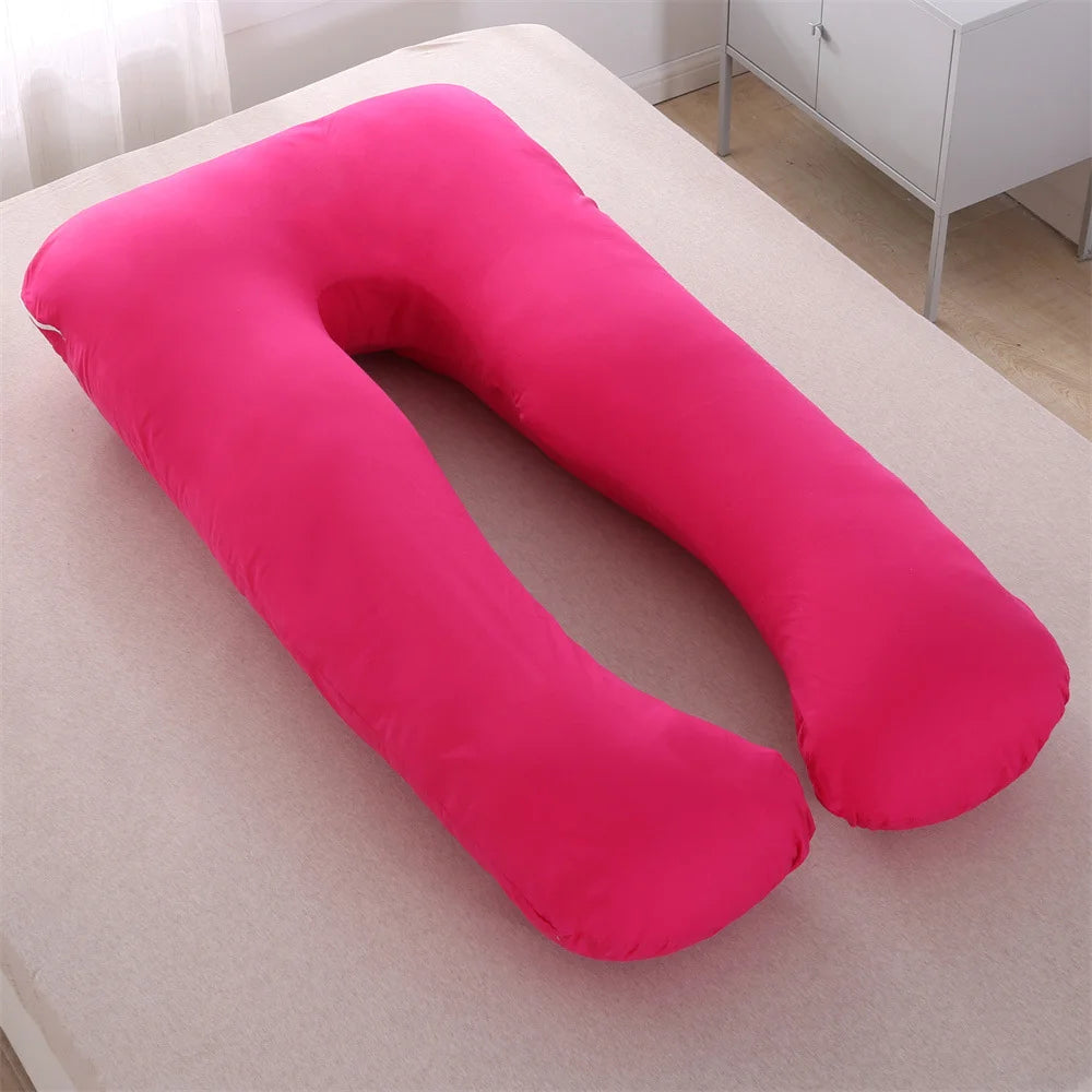 U-Shape Pregnancy Pillow — Full Body Maternity Support Cushion